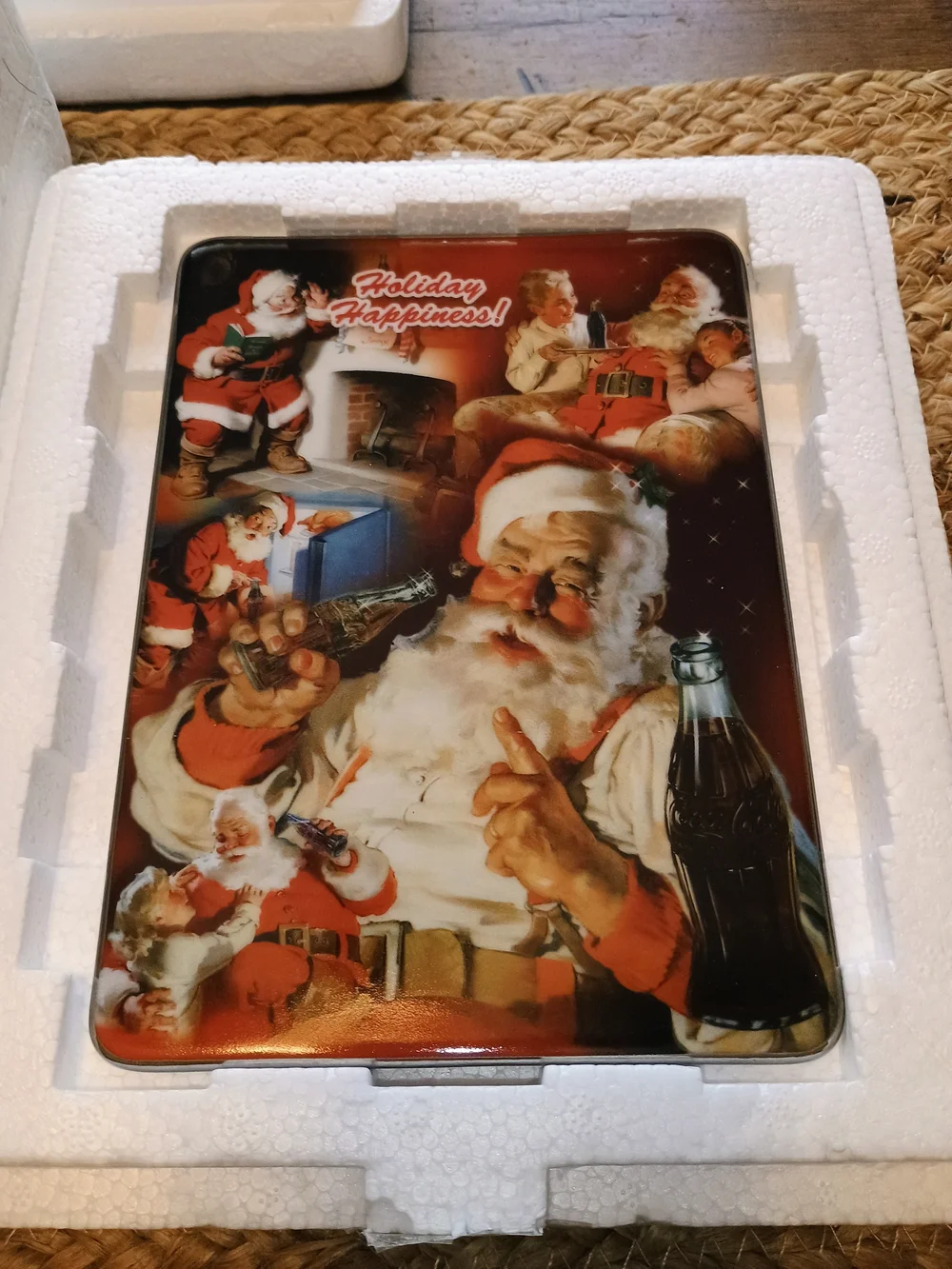 Bradford Exchange Coca Cola  Wall Clock Limited Edition W 5 Collectors Plates 09